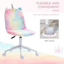 Load image into Gallery viewer, Vinsetto Fluffy Unicorn Chair: Cute Swivel Desk Seat for Magical Workdays!
