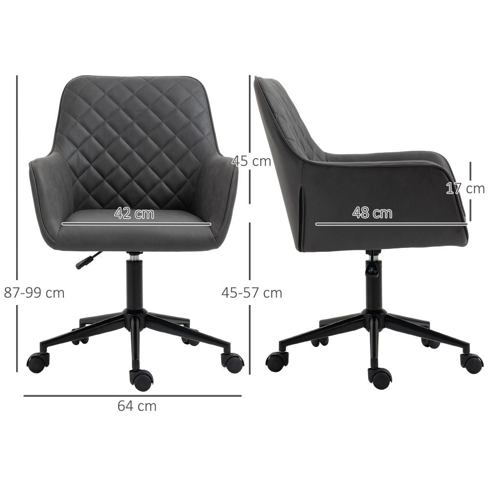 Vinsetto Argyle Ergonomic Office Chair - Stylish Comfort for Home & Study