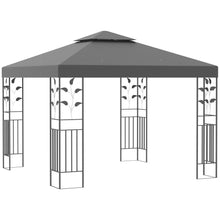 Load image into Gallery viewer, Elegant 3x3m Steel Gazebo Canopy - Perfect Outdoor Shelter for Garden Parties!
