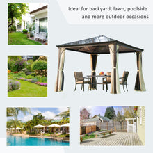 Load image into Gallery viewer, Elegant 3m x 3m Aluminium Gazebo with Netting &amp; Curtains - Outdoor Oasis
