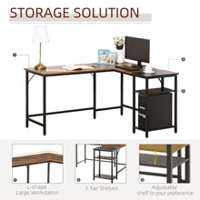 Load image into Gallery viewer, Industrial Compact Gaming Desk with Adjustable Shelf - Space-Saving Workstation
