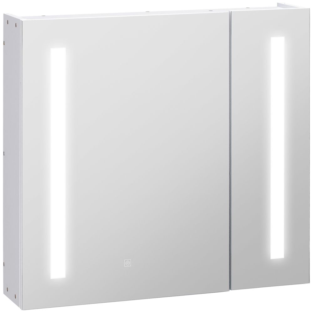 Elegant Touch-Switch LED Mirror Cabinet: Organize Your Bathroom in Style!
