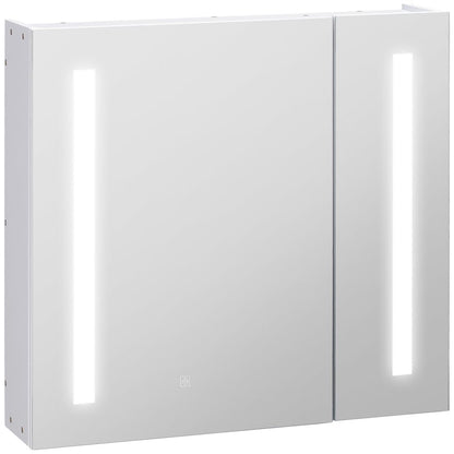 Elegant Touch-Switch LED Mirror Cabinet: Organize Your Bathroom in Style!