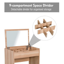 Load image into Gallery viewer, Chic HOMCOM Dressing Table Set: Mirror, Stool &amp; Versatile Flip-Top Design
