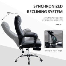 Load image into Gallery viewer, Executive Office Chair Swivel Reclining Chair w/ Retractable Footrest Vinsetto
