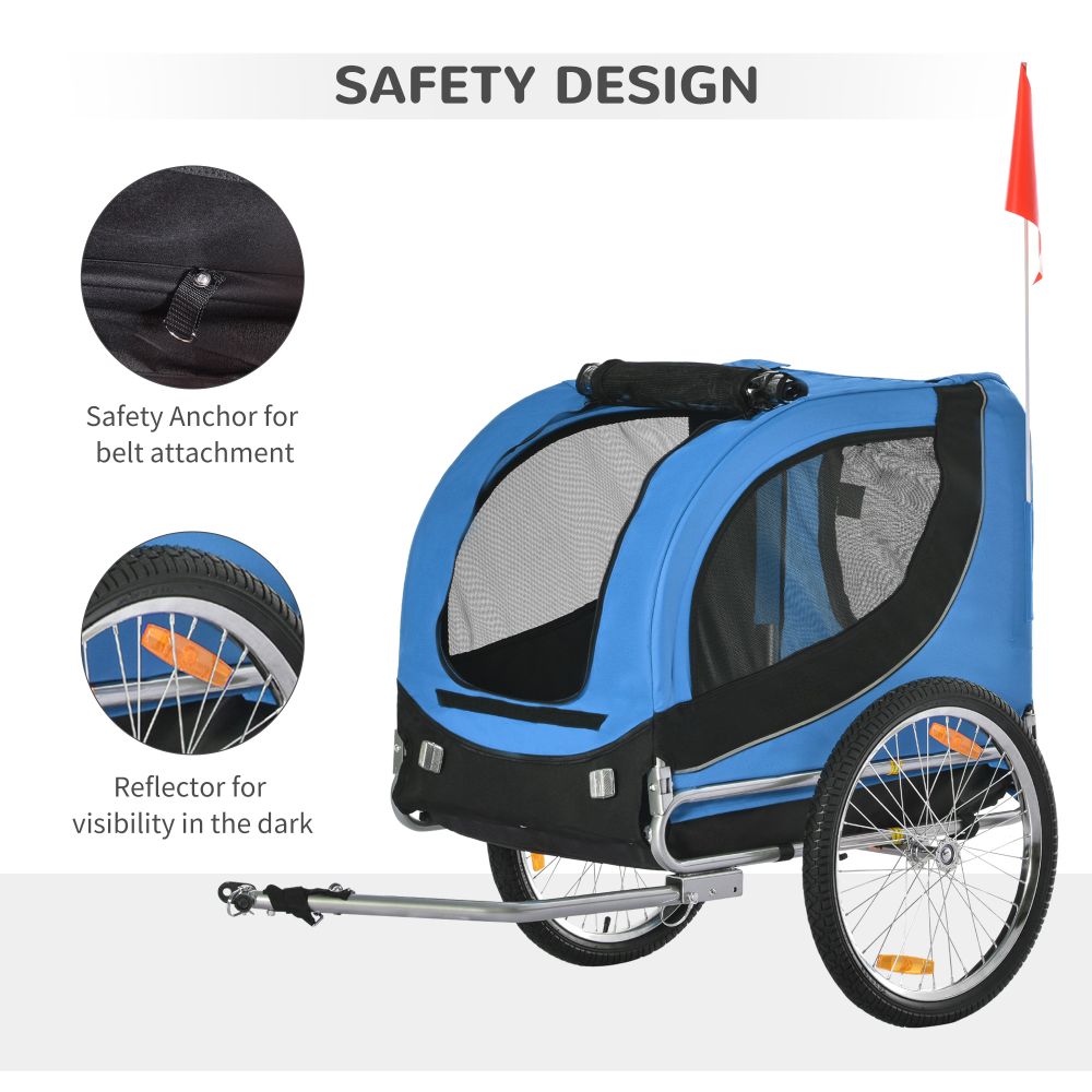 Stylish Pet Bike Trailer: Safe Travel Carrier for Small Dogs & Cats