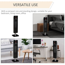 Load image into Gallery viewer, Ceramic Tower Heater Oscillating Space Heater w/ Remote Control 8hrs Timer
