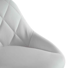 Load image into Gallery viewer, 2pcs Adjustable High Type with Disk No Armrest Rhombus Backrest Design Bar Stools White
