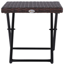 Load image into Gallery viewer, Versatile Folding Square Rattan Coffee Table for Outdoor &amp; Indoor Use
