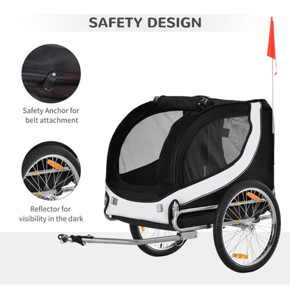 Premium Pet Bicycle Trailer: Waterproof Dog & Cat Carrier for Easy Travel