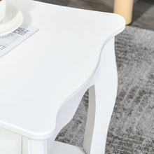 Load image into Gallery viewer, Modern White Coffee Table with Curved Legs &amp; Storage Shelf - 94x44x42 cm
