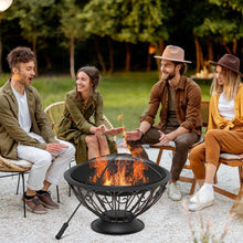 Load image into Gallery viewer, Antique Bronze Fire Bowl: Elegant Outdoor Heater for Cozy Evenings
