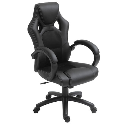 Executive Racing Swivel Gaming Office Chair PU Leather Computer Desk Chair Black