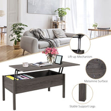 Load image into Gallery viewer, Stylish Grey Lift-Top Coffee Table with Hidden Storage Compartment
