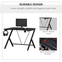 Load image into Gallery viewer, Ultimate Gaming Desk: Stylish Metal Frame &amp; Organized Space for Gamers
