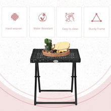 Load image into Gallery viewer, Folding Rattan Coffee Table – Stylish &amp; Space-Saving for Outdoor Living
