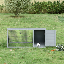 Load image into Gallery viewer, Cozy Triangle Rabbit Hutch with Outdoor Space - Ideal for Bunnies &amp; Guinea Pigs
