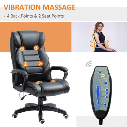 Vinsetto High Back Vibration Massage Executive Office Chair - Ultimate Comfort!