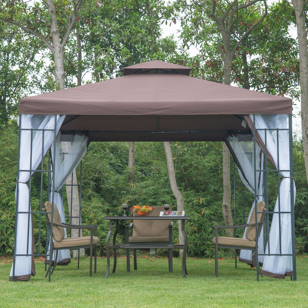 Premium 3x3m Gazebo Canopy Tent - Weather-Resistant Metal Frame for Events