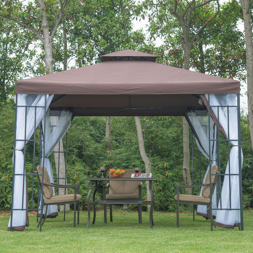Premium 3x3m Gazebo Canopy Tent - Weather-Resistant Metal Frame for Events