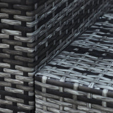 Load image into Gallery viewer, Cozy 3-Seater Weather-Resistant Grey Rattan Outdoor Sofa - Perfect for Patio Bliss!
