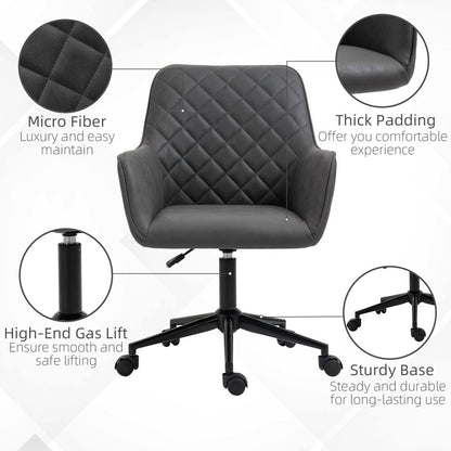 Vinsetto Argyle Ergonomic Office Chair - Stylish Comfort for Home & Study