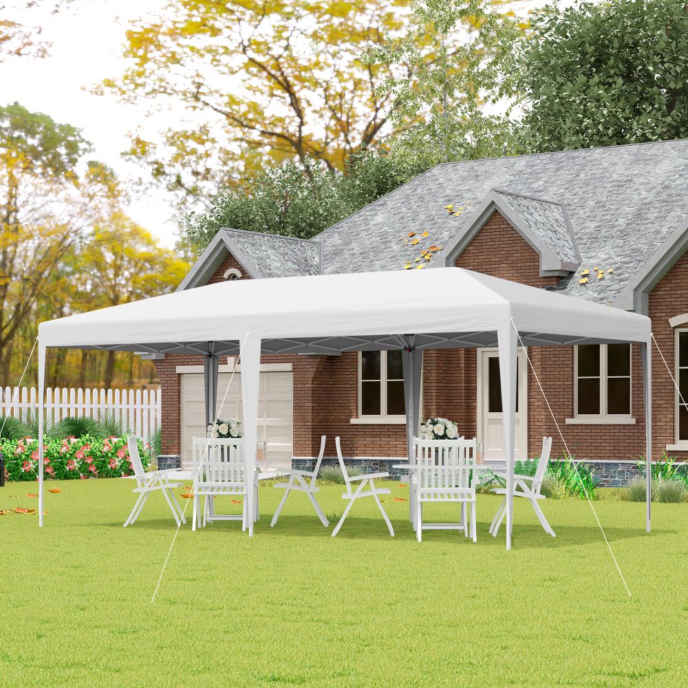 Ultimate Pop-Up Gazebo: Double Roof, 6x3m Portable Canopy Tent with Carry Bag
