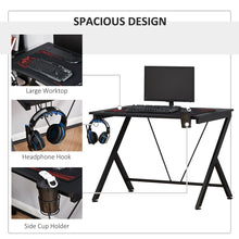 Load image into Gallery viewer, Ultimate Gaming Desk: Stylish Metal Frame &amp; Organized Space for Gamers
