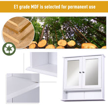 Load image into Gallery viewer, Stylish Wall-Mounted Cabinet with Mirrored Doors - Perfect for Bathroom &amp; Living Room
