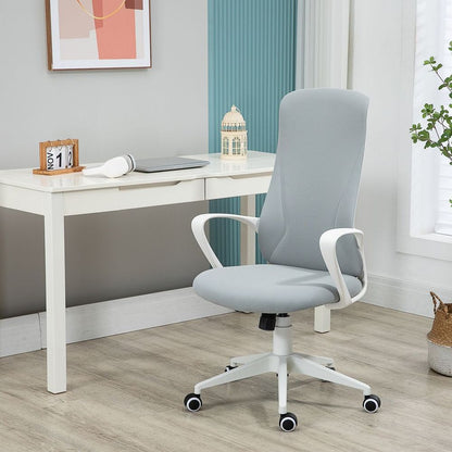 Vinsetto Grey High-Back Ergonomic Office Chair - Adjustable for Ultimate Comfort