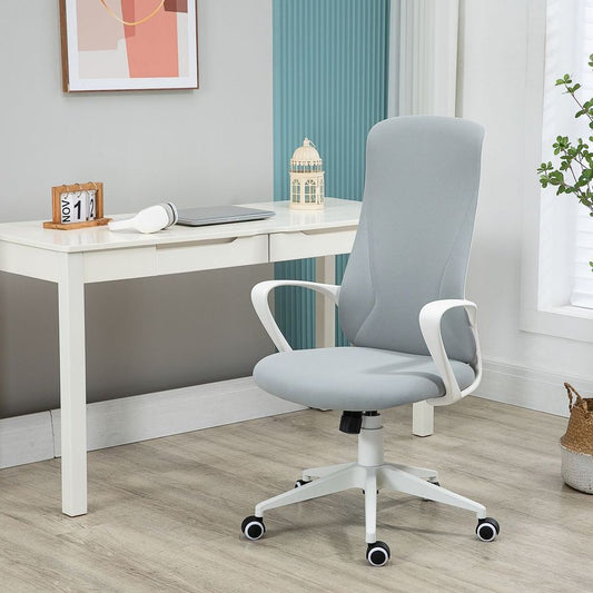 Vinsetto Grey High-Back Ergonomic Office Chair - Adjustable for Ultimate Comfort