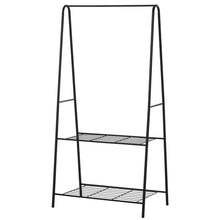 Load image into Gallery viewer, Stylish 2-Tier A-Frame Clothes Rack - Durable Steel Storage Solution
