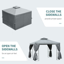 Load image into Gallery viewer, Stunning 3x3m Metal Gazebo - Elegant Shade for Outdoor Parties &amp; Relaxation
