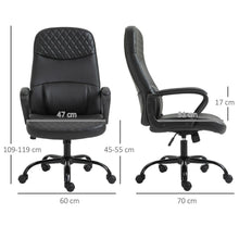 Load image into Gallery viewer, Relax &amp; Revive: High Back USB Massage Office Chair with Adjustable Lumbar Support

