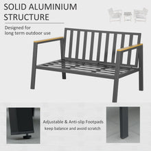 Load image into Gallery viewer, Stylish 4-Piece Grey Garden Sofa Set with Cozy Cushions &amp; Modern Coffee Table
