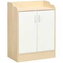 Load image into Gallery viewer, Compact 2-Door Shoe Cabinet with 3 Shelves for 9 Pairs - Space-Saving Design

