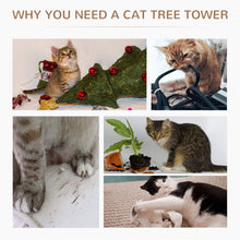 Load image into Gallery viewer, Deluxe Cat Tree: 2-Perch Play Center with Sisal Rope for Ultimate Feline Fun!
