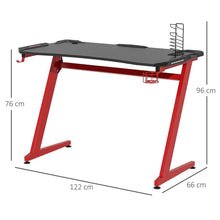 Load image into Gallery viewer, Ultimate Gaming Desk: Sleek Design with Cup Holder, Headphone Hook &amp; Storage
