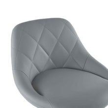 Load image into Gallery viewer, 2pcs Adjustable High Type with Disk No Armrest Rhombus Backrest Design Bar Stools Gray
