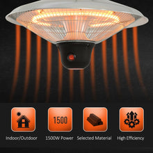 Load image into Gallery viewer, Outsunny 1500W Halogen Patio Heater - Stylish, Versatile, Indoor/Outdoor Comfort
