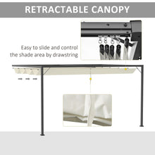 Load image into Gallery viewer, Adjustable 4x3m Beige Pergola with Retractable Canopy for Ultimate Shade
