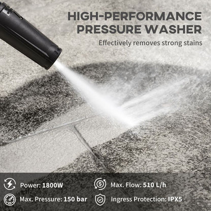 DURHAND 1800W High-Performance Power Washer - Ultimate Cleaning Solution!