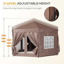 Load image into Gallery viewer, Outsunny 4m Hexagonal Metal Frame Garden Gazebo - Stylish Shelter &amp; Privacy
