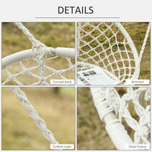 Load image into Gallery viewer, Elegant Boho Double Hammock Chair – Stylish Macrame Swing with Metal Frame
