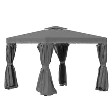 Load image into Gallery viewer, Elegant 3x3m 2-Tier Gazebo Canopy with Mosquito Net &amp; Sturdy Aluminum Frame
