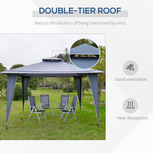 Load image into Gallery viewer, Outsunny 3.5x3.5m Side-Less Canopy Tent Gazebo - Stylish &amp; Durable Shelter
