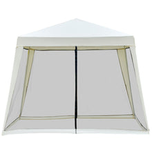 Load image into Gallery viewer, Outsunny 3x3m Cream White Outdoor Gazebo with Mesh Screen - Stylish &amp; Sturdy!
