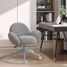 Load image into Gallery viewer, Cozy Cloud Office Chair: Plush Support with Swivel &amp; Adjustable Height - Grey
