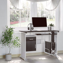 Load image into Gallery viewer, Stylish Compact Wooden Computer Desk with Keyboard Tray &amp; Storage Drawers
