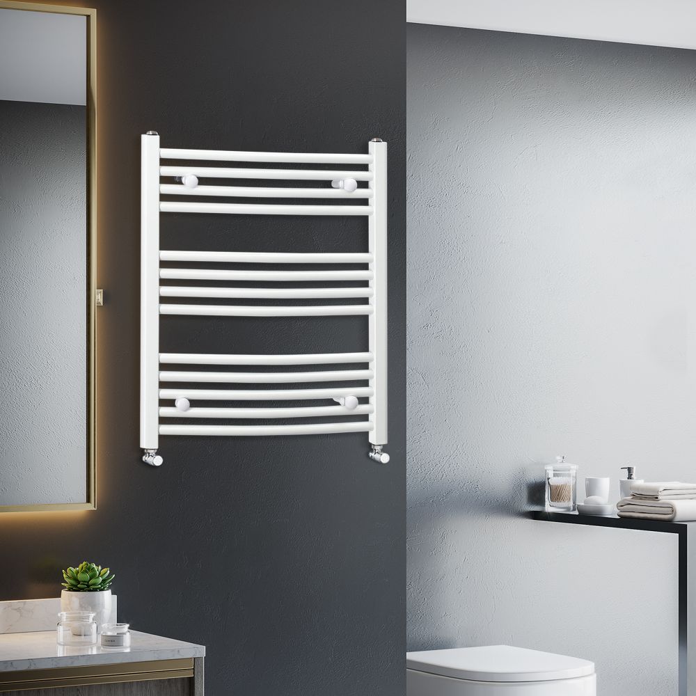 Effortlessly Cozy: HOMCOM 600mm Heated Towel Rail - Luxurious Warmth Anytime!